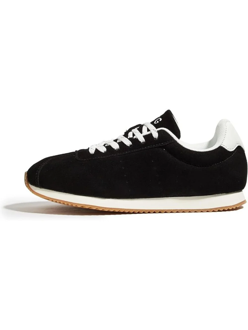 Women's Black Comfortable Low Top Classic Retro Running Lightweight Sneakers
